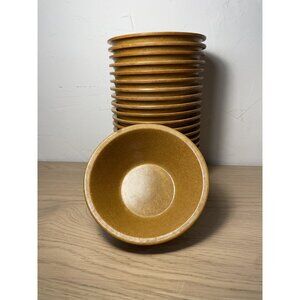 Vtg Lot 17 Halsey Melamine Bowls Brown Mess Hall US Military Korea Vietnam Khaki